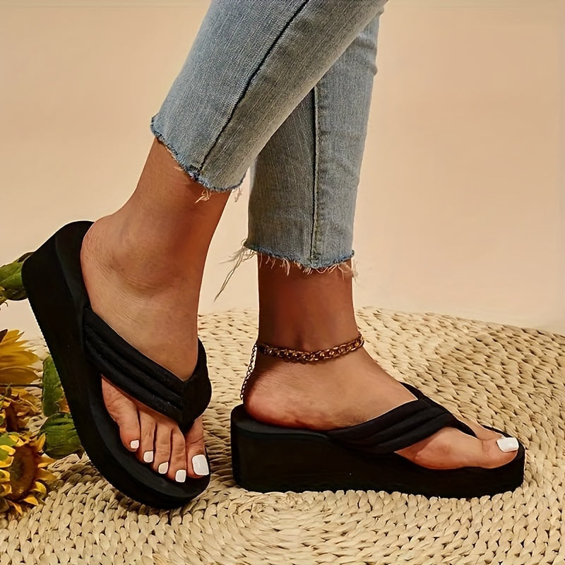 Adelaide - Zachte zool Platform Slip op Casual Zomer Slippers Orthopedische Slippers